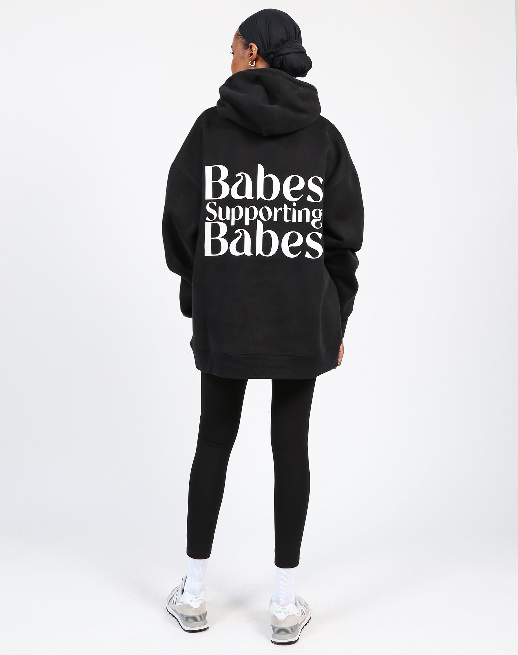 The "BABES SUPPORTING BABES" Big Sister Hoodie | Black