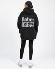 The "BABES SUPPORTING BABES" Big Sister Hoodie | Black